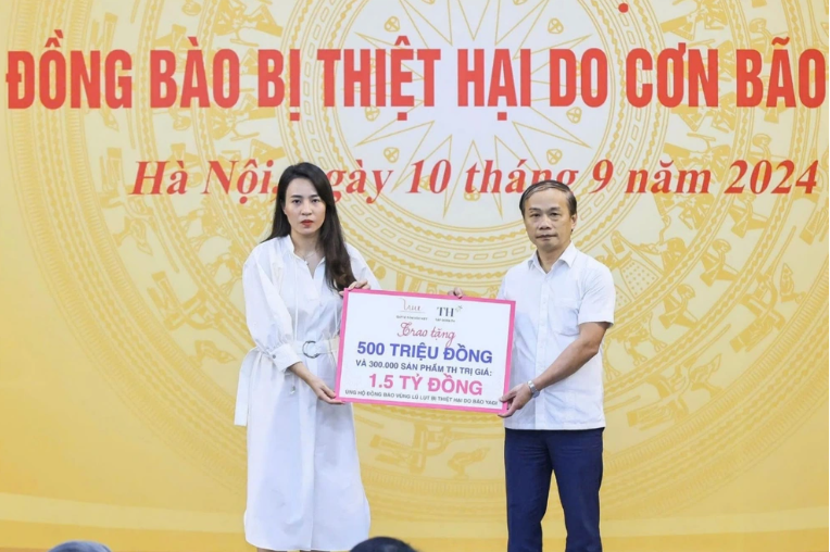 Quỹ Vì Tầm Vóc Việt, Tập đoàn TH và Bac A Bank hỗ trợ 5,5 tỷ đồng tới vùng chịu thiệt hại do bão